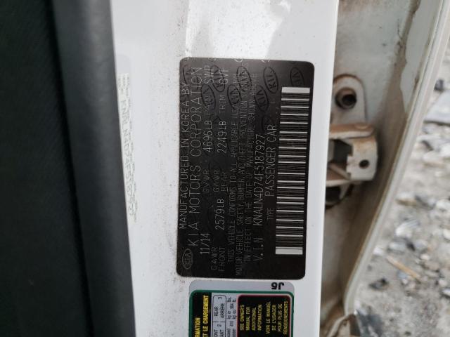 2015 KIA CADENZA PR - KNALN4D74F5187927