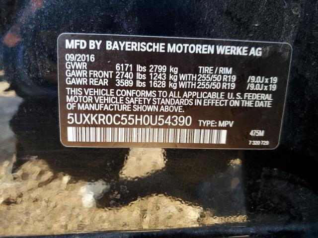 2017 BMW X5 5UXKR0C55H0U54390