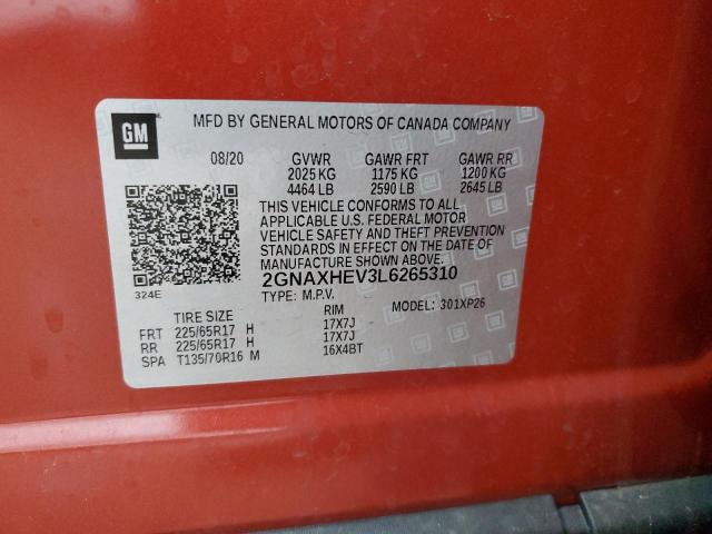 2GNAXHEV3L6265310 Chevrolet Equinox