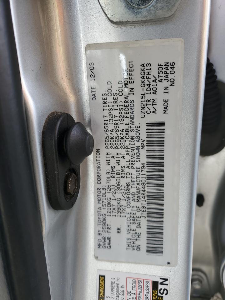 JTEBT14R448011794 2004 Toyota 4Runner Sr5