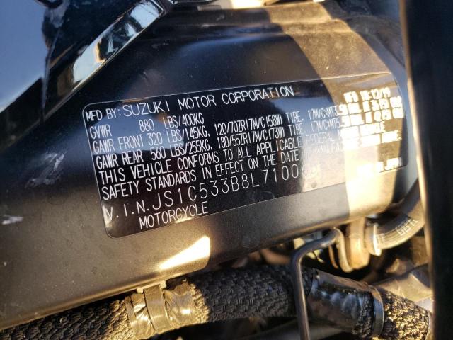 2020 SUZUKI GSX-S750 M - JS1C533B8L7100656