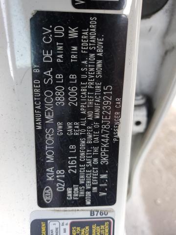 3KPFK4A78JE239215 KIA Forte