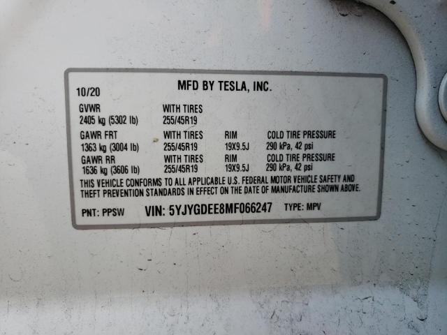 5YJYGDEE8MF066247 Tesla Model Y