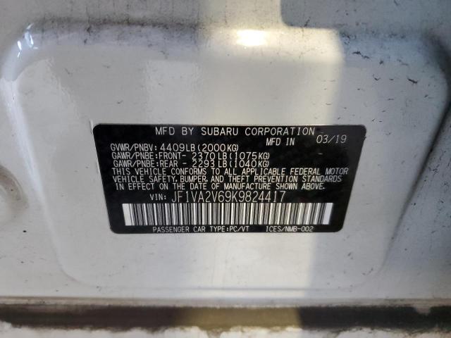 2019 SUBARU WRX STI LI - JF1VA2V69K9824417