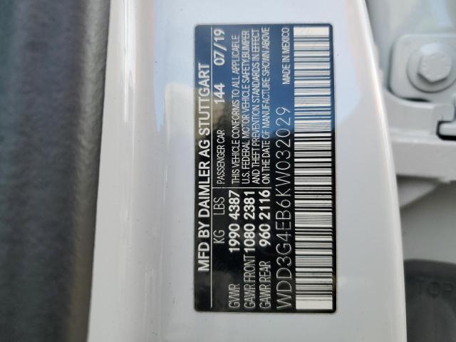 WDD3G4EB6KW032029 Mercedes-Benz A 220