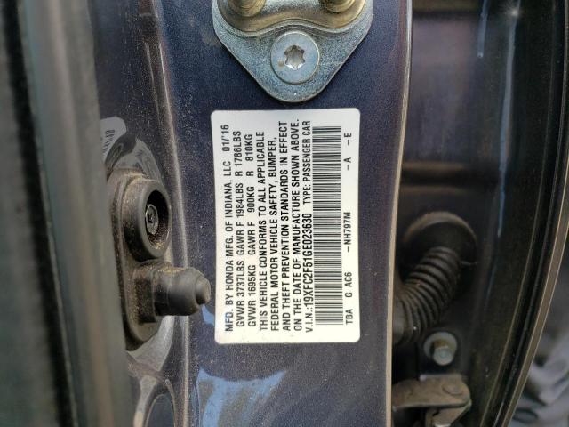 2016 HONDA CIVIC - 19XFC2F51GE023630