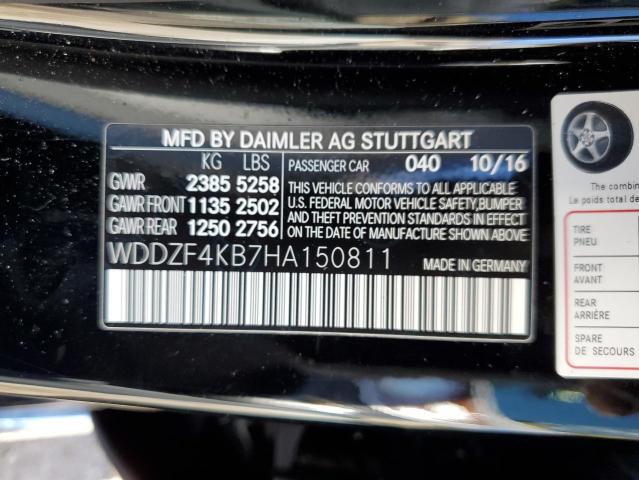 2017 MERCEDES-BENZ E 300 4MAT - WDDZF4KB7HA150811