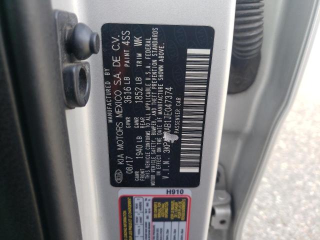3KPA24AB1JE047374 KIA RIO LX