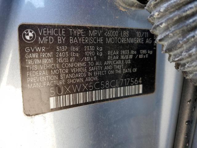 5UXWX5C58CL717564 BMW X3 Xdrive28i