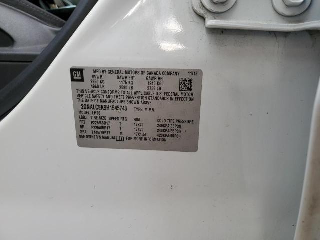 2017 CHEVROLET EQUINOX LT - 2GNALCEK9H1545743