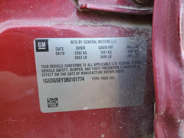 1G6DG5EY3B0101774 Cadillac Cts Luxury Collection