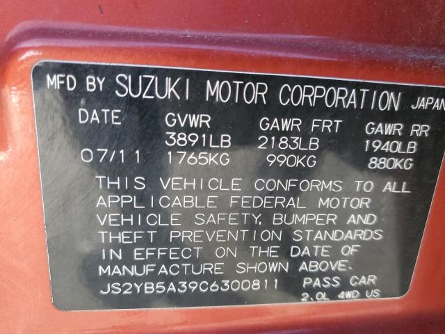 JS2YB5A39C6300811 Suzuki SX4