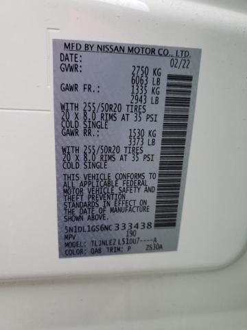 2022 INFINITI QX60 SENSO - 5N1DL1GS6NC333438