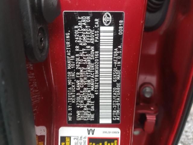 2019 TOYOTA ALVALON 4T1BZ1FB9KU020168