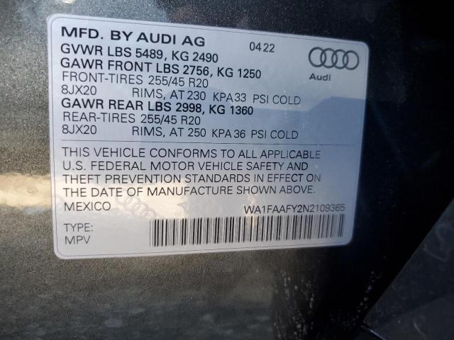 2022 AUDI Q5 PRESTIG - WA1FAAFY2N2109365