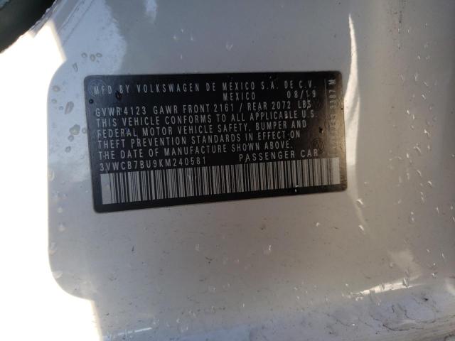 2019 VOLKSWAGEN JETTA S - 3VWCB7BU9KM240581