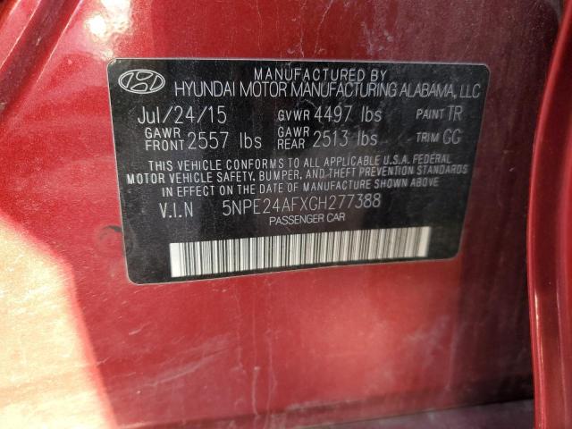 5NPE24AFXGH277388 | 2016 HYUNDAI SONATA SE