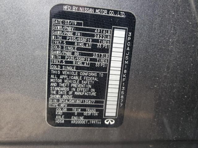 2019 INFINITI QX50 ESSEN - 3PCAJ5M18KF135877