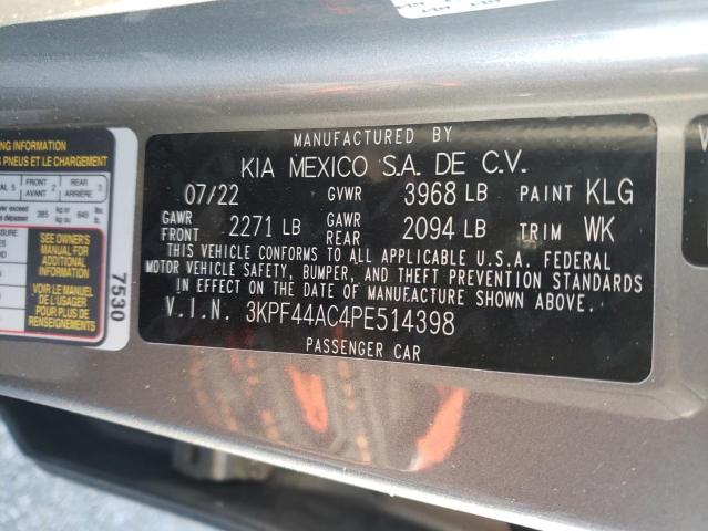 3KPF44AC4PE514398 KIA FORTE GT