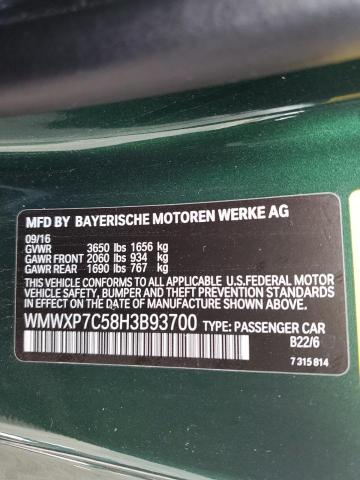 WMWXP7C58H3B93700 Mini COOPER S