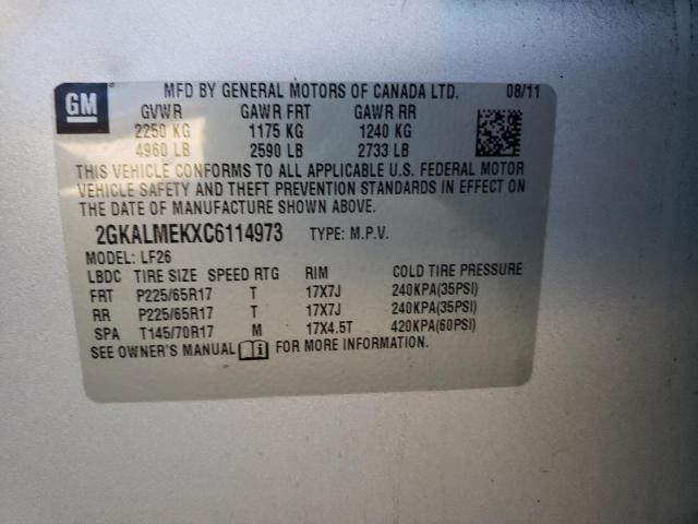 2GKALMEKXC6114973 GMC Terrain Sle