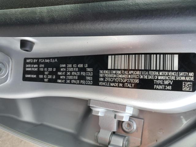 2016 FIAT 500X LOUNG ZFBCFYDT5GP378396