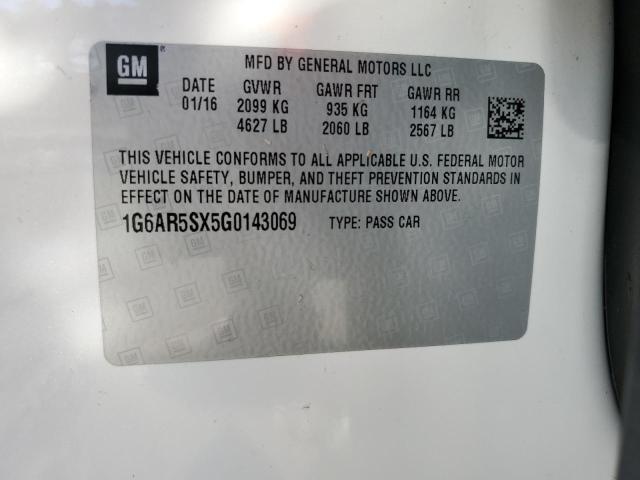 1G6AR5SX5G0143069 Cadillac Cts Luxury Collection