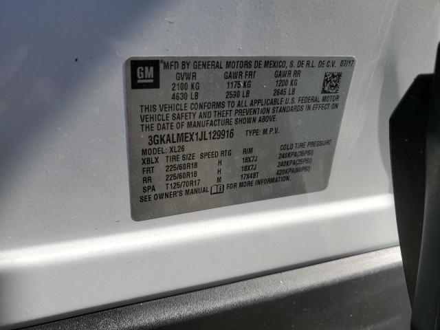 3GKALMEX1JL129916 GMC Terrain Sle
