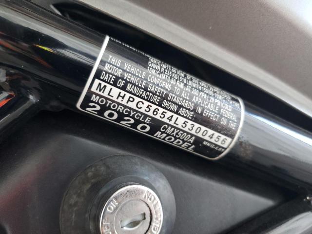 2020 HONDA CMX500 A MLHPC5654L5300456