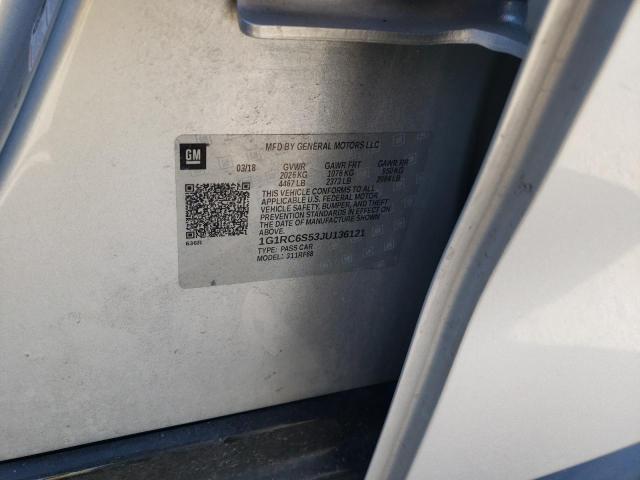 2018 CHEVROLET VOLT LT - 1G1RC6S53JU136121