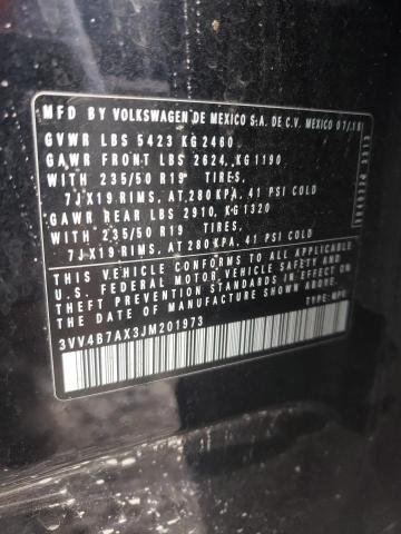 2018 VOLKSWAGEN TIGUAN SEL - 3VV4B7AX3JM201973