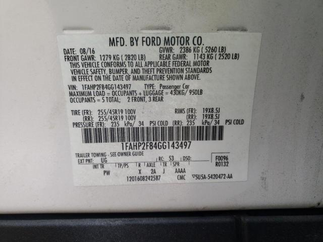 2016 FORD TAURUS - 1FAHP2F84GG143497