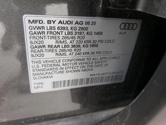 VIN WA1AJAF71LD010779 2020 Audi Q7, Premium no.14