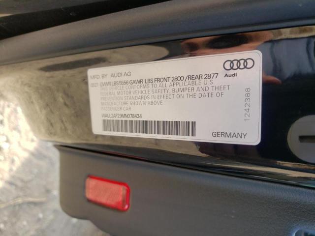 2021 AUDI A6 PREMIUM - WAUL2AF29MN078434