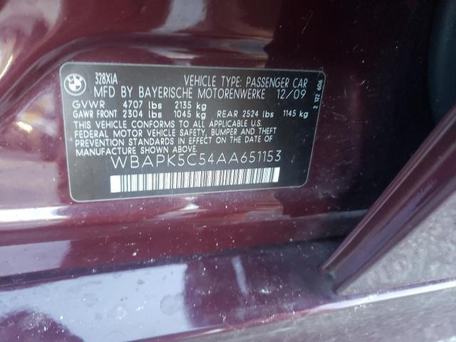 WBAPK5C54AA651153 BMW 3 Series