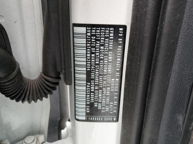 2017 VOLKSWAGEN BEETLE SE 3VWJ17AT4HM629804