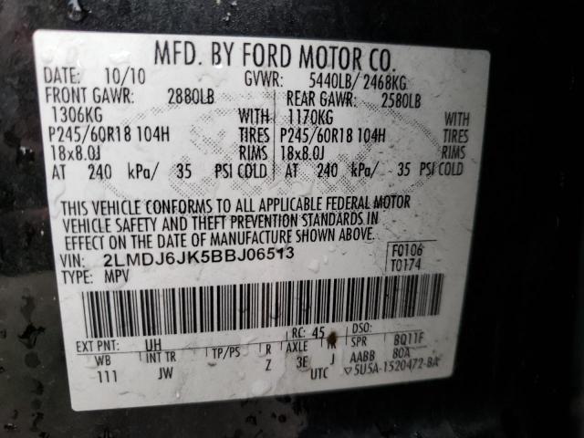 2LMDJ6JK5BBJ06513 Lincoln MKX
