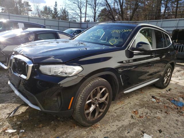 VIN 5UX53DP02N9J29210 2022 BMW X3 no.1