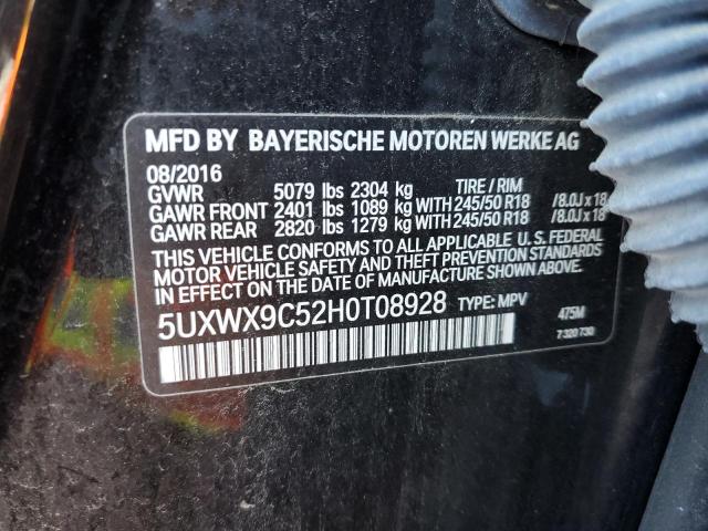 5UXWX9C52H0T08928 BMW X3 Xdrive28i