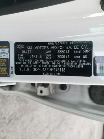 3KPFL4A71HE145118 KIA FORTE LX