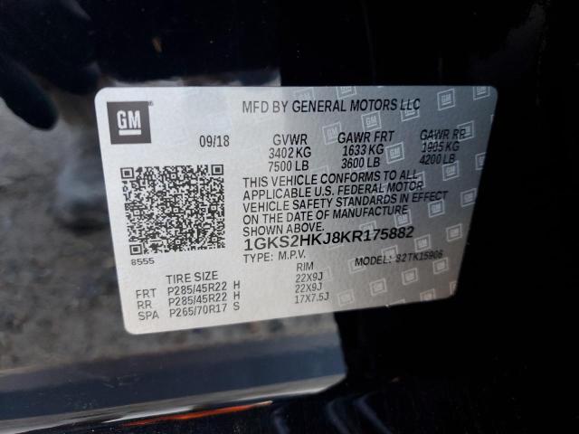1GKS2HKJ8KR175882 GMC YUKON XL DENALI