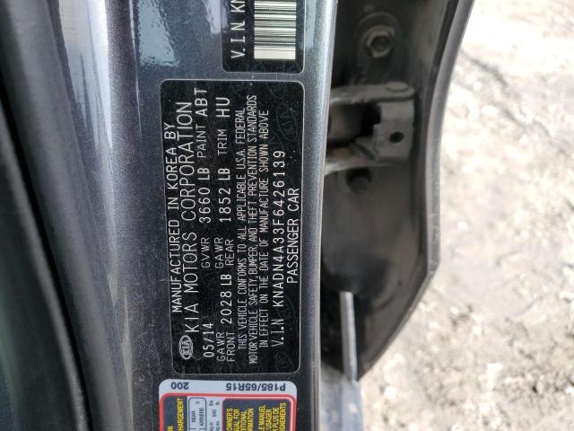 KNADN4A33F6426139 KIA RIO EX