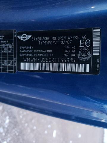 WMWMF33507TT55815 Mini Cooper