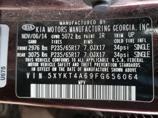 5XYKT4A69FG656064 KIA SORENTO LX