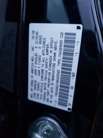 2008 ACURA TL VIN: 19UUA66218A045045