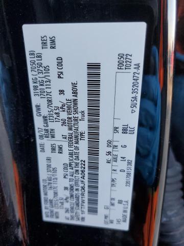 1FTFW1RG6JFA06222 Ford F150 Raptor