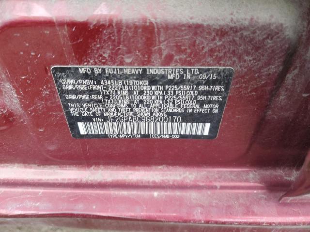 JF2GPABC9G8200170 Subaru Crosstrek