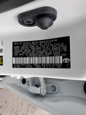 5YFS4MCE7NP137705 Toyota COROLLA SE