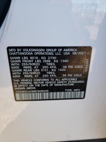 2021 VOLKSWAGEN ATLAS SE - 1V2HR2CA3MC608445