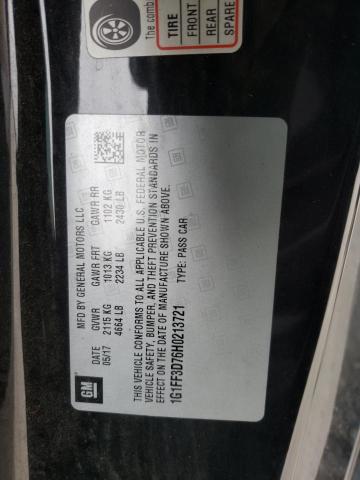 2017 CHEVROLET CAMARO SS - 1G1FF3D76H0213721